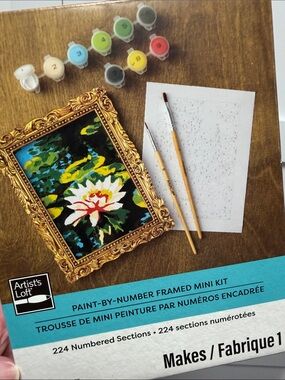 Just My Size Framed Paint-By-Number Kit - Gold Frame, Multi Paints